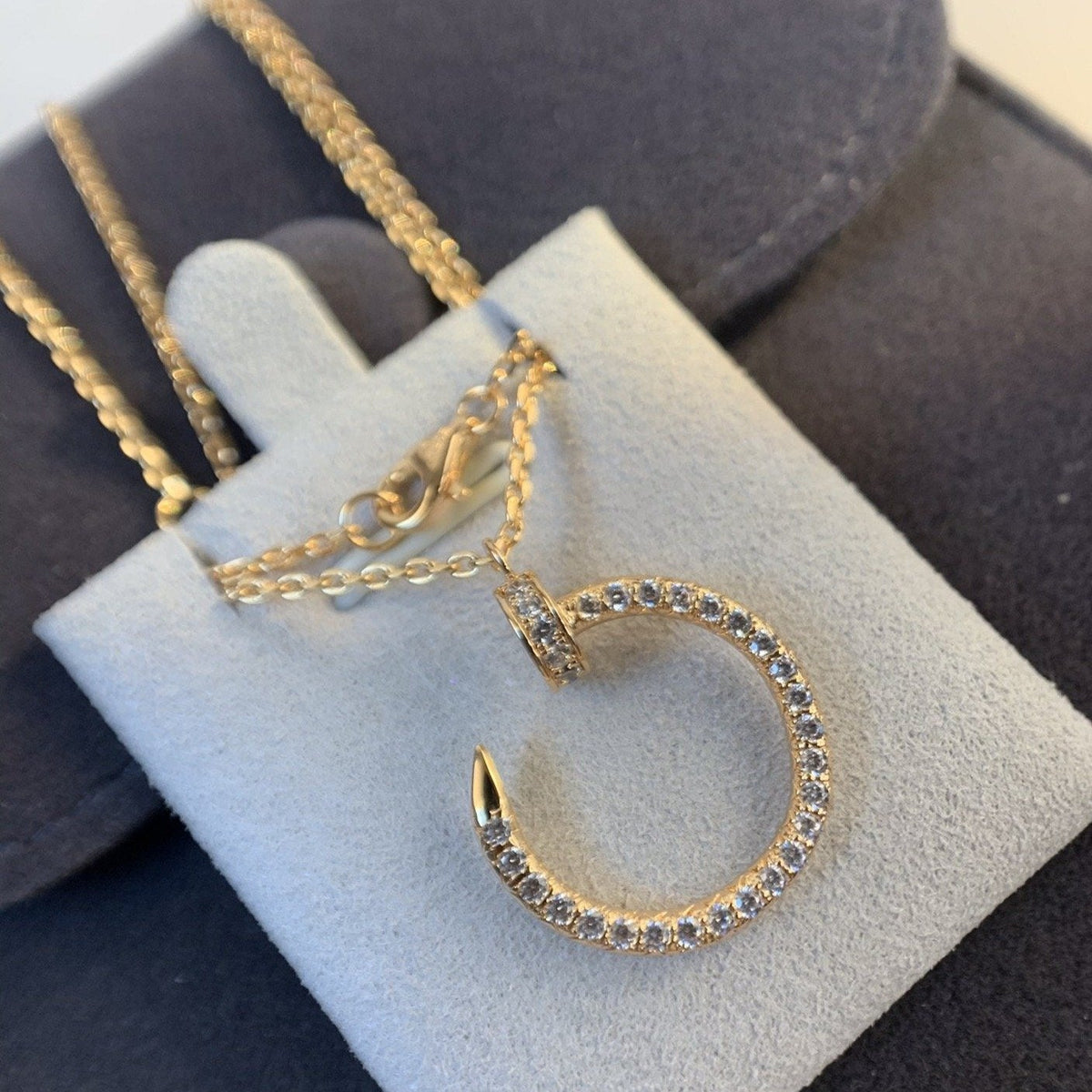 [Garvey ]JUSTE NECKLACE PINK GOLD DIAMONDS