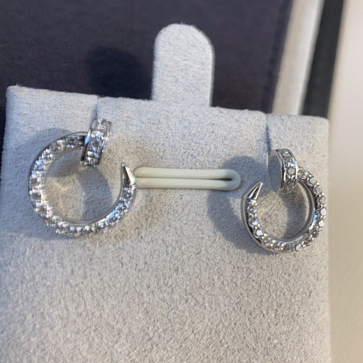 [Garvey ]JUSTE EARRINGS SILVER DIAMONDS
