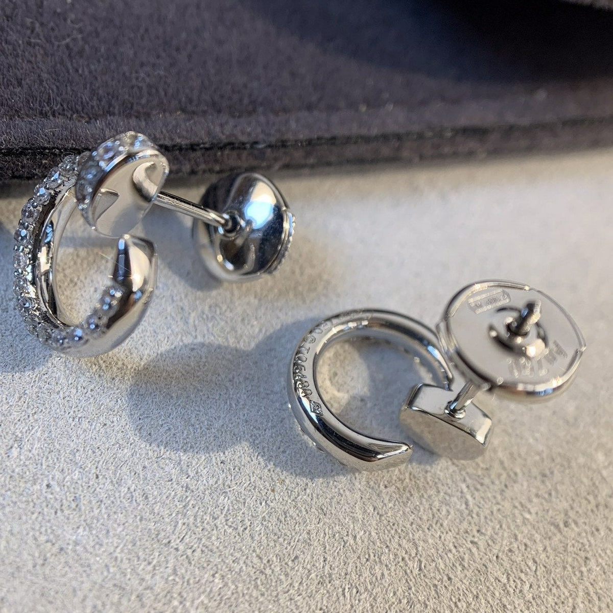 [Garvey ]JUSTE EARRINGS SILVER DIAMONDS