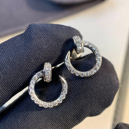 [Garvey ]JUSTE EARRINGS SILVER DIAMONDS