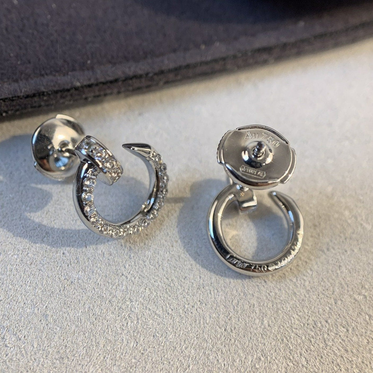 [Garvey ]JUSTE EARRINGS SILVER DIAMONDS