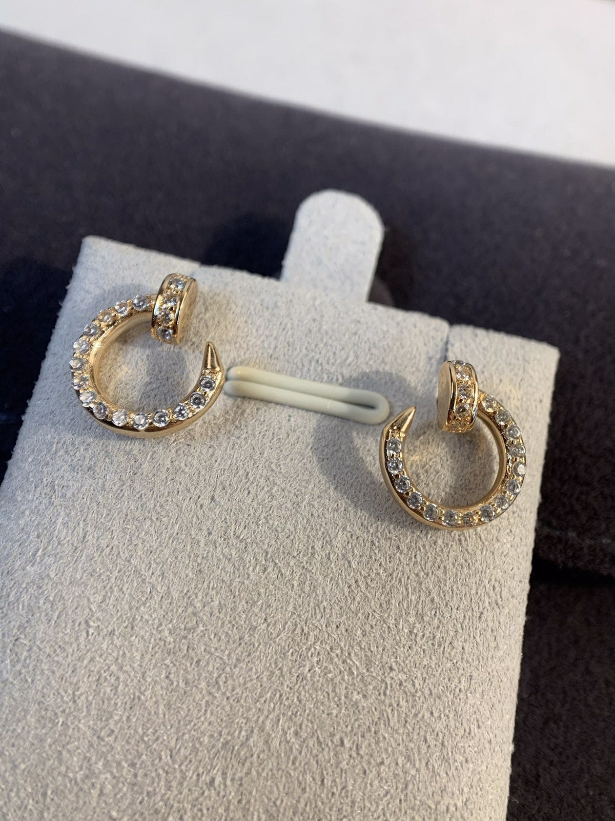 [Garvey ]JUSTE EARRINGS GOLD DIAMONDS