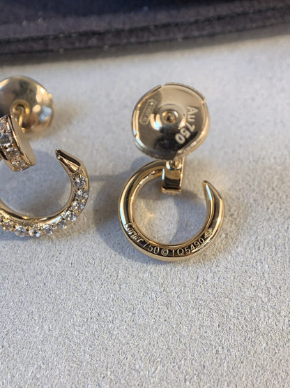 [Garvey ]JUSTE EARRINGS GOLD DIAMONDS