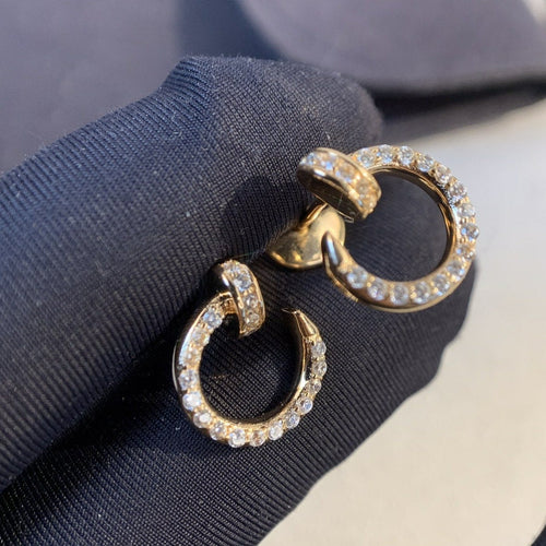 [Garvey ]JUSTE EARRINGS GOLD DIAMONDS