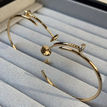 [Garvey ]JUSTE EARRINGS GOLD DIAMONDS 1.8MM