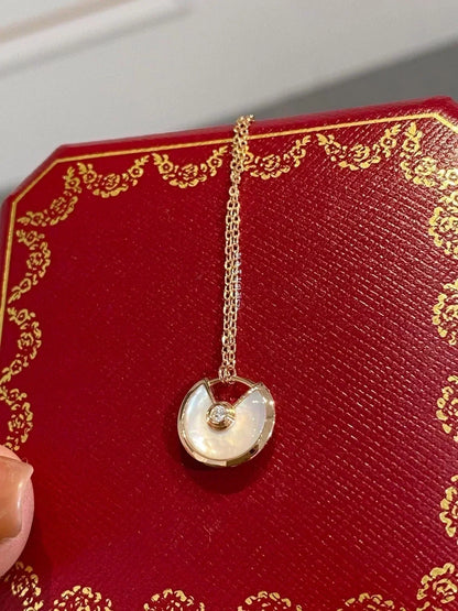 [Garvey ]AMULETTE ROSE GOLD MOP NECKLACE