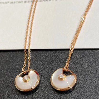 [Garvey ]AMULETTE ROSE GOLD MOP NECKLACE