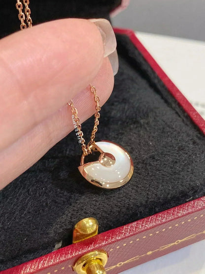 [Garvey ]AMULETTE ROSE GOLD MOP NECKLACE