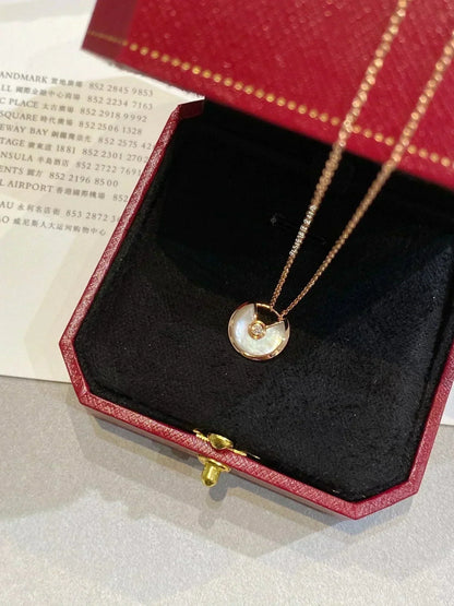 [Garvey ]AMULETTE ROSE GOLD MOP NECKLACE