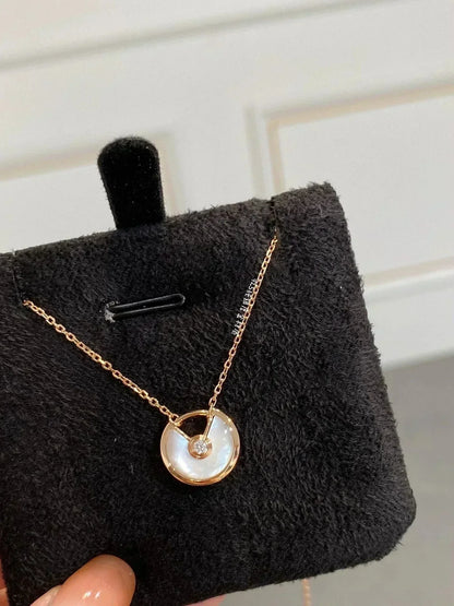 [Garvey ]AMULETTE ROSE GOLD MOP NECKLACE