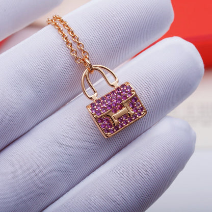 [Garvey]CONSTANCE PEDANT PURPLE DIAMOND NECKLACE