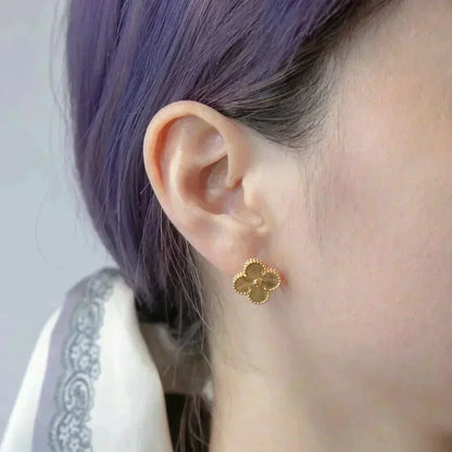 [Garvey ]CLOVER MEDIUM 1 MOTIFS LASER EARRINGS
