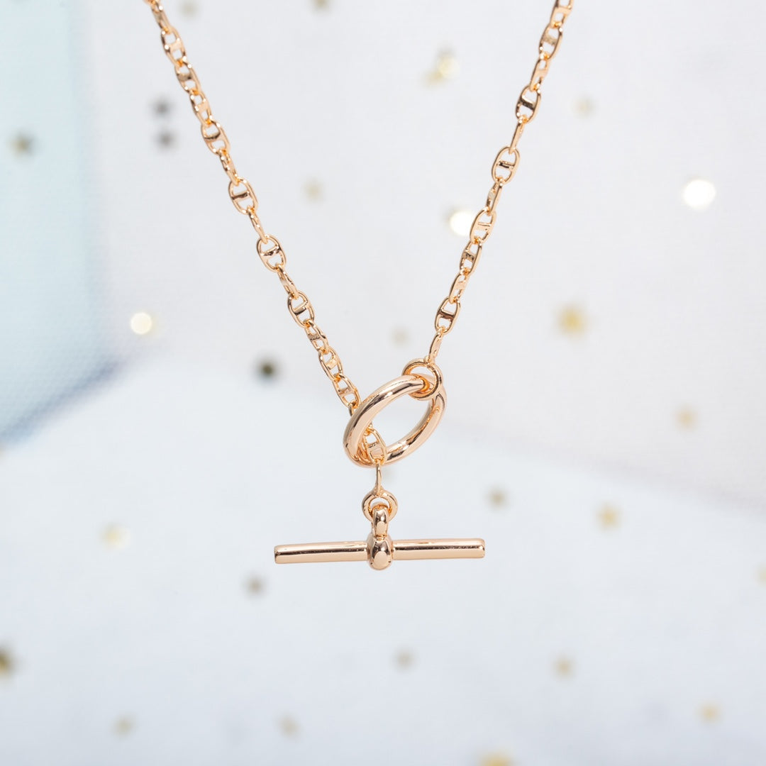 [Garvey ]ECHAPPEE NECKLACE PINK GOLD