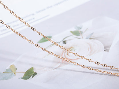 [Garvey ]ECHAPPEE NECKLACE PINK GOLD