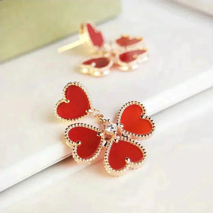 [Garvey ]SWEET CLOVER CARNELIAN EARRINGS