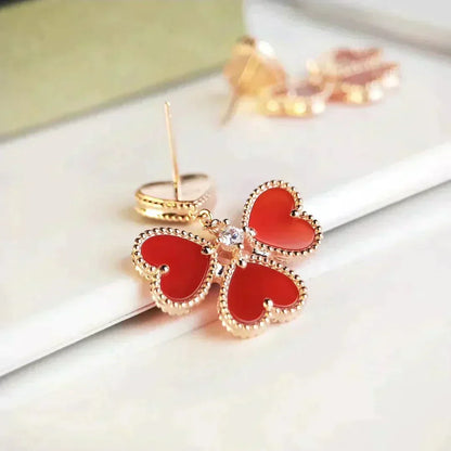 [Garvey ]SWEET CLOVER CARNELIAN EARRINGS