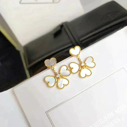 [Garvey ]CLOVER SWEET WHITE MOP EARRINGS