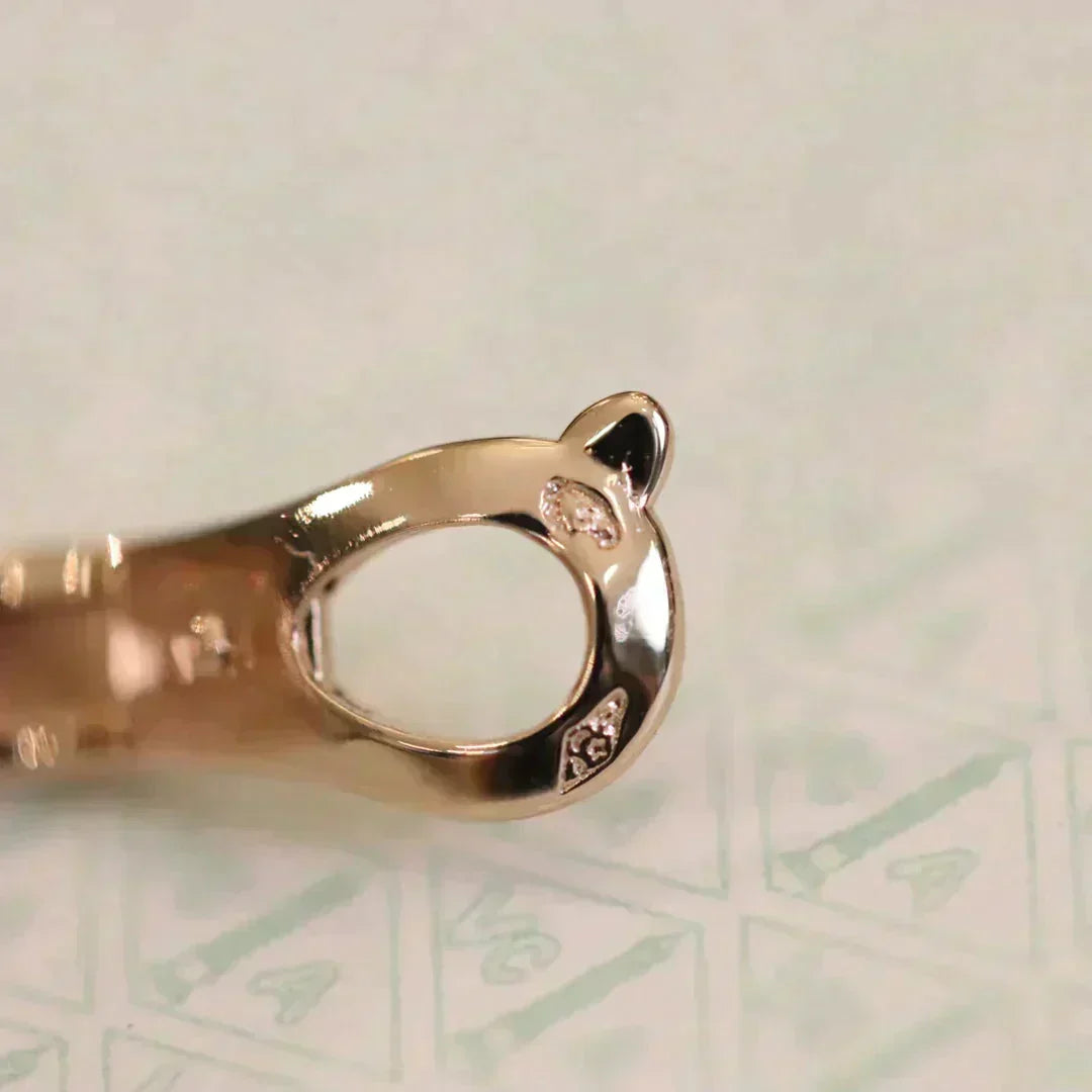 [Garvey ]CLOVER MEDIUM 1 MOTIFS FUll DIAMOND EARRINGS