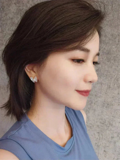 [Garvey ]BUTTERFLY MOP DIAMOND EARRINGS