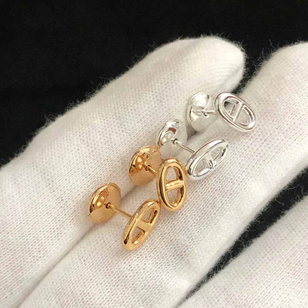 [Garvey ]CHAINE SMALL EARRINGS GOLD AND SILVER