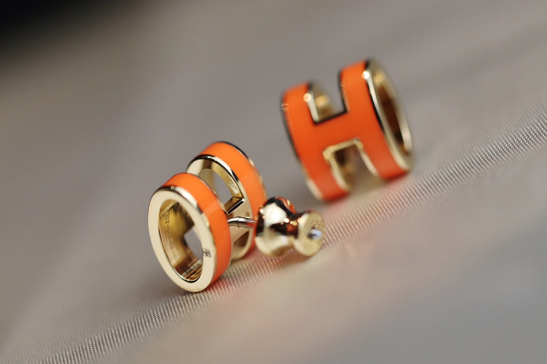 [Garvey ]MINI POP H EARRINGS ORANGE