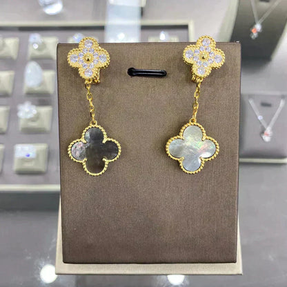 [Garvey ]CLOVER  2 MOTIFS  DIAMOND  EARRINGS (MULTIPLE CHOICES?¡ä