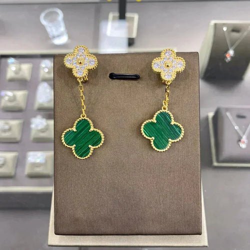 [Garvey ]CLOVER  2 MOTIFS  DIAMOND  EARRINGS (MULTIPLE CHOICES?¡ä