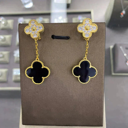 [Garvey ]CLOVER  2 MOTIFS  DIAMOND  EARRINGS (MULTIPLE CHOICES?¡ä