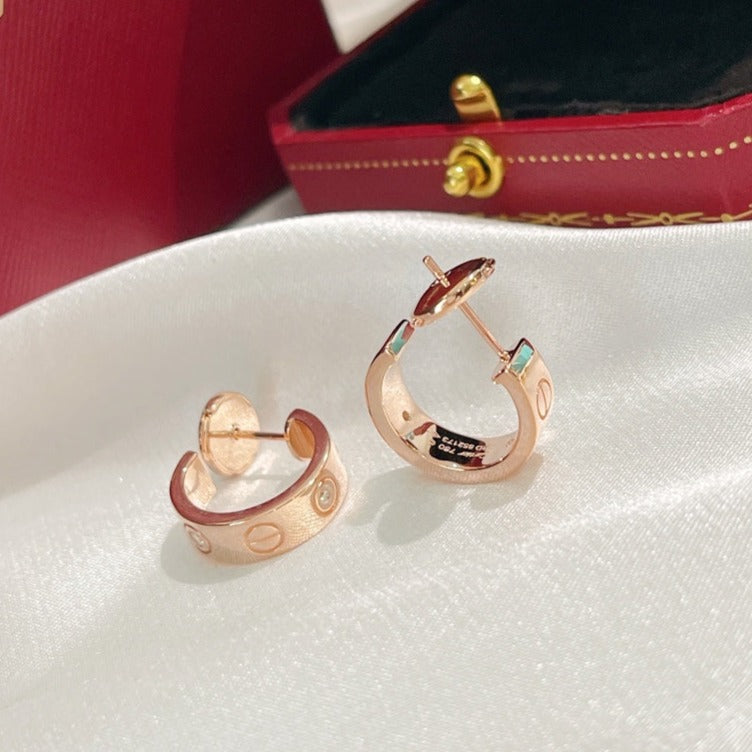 [Garvey ]LOVE EARRINGS 5.7MM 2 DIAMONDS