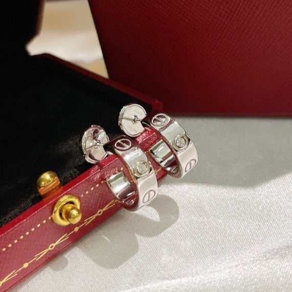 [Garvey ]LOVE EARRINGS 5.7MM 2 DIAMONDS