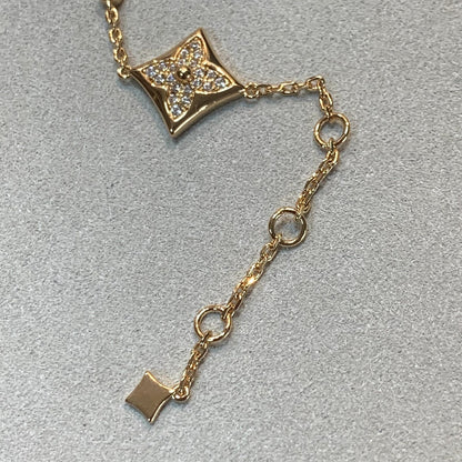 [Garvey ]STAR AND SUN 4 MOTIFS GOLD DIAMONDS BRACELET