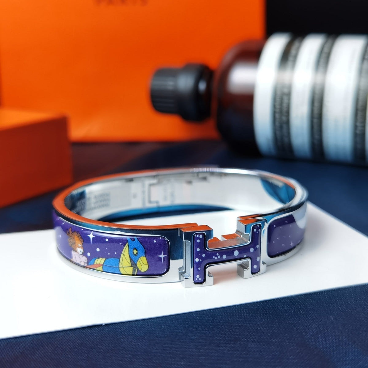 [Garvey ]H STAR AND MOON BRACELET 12MM