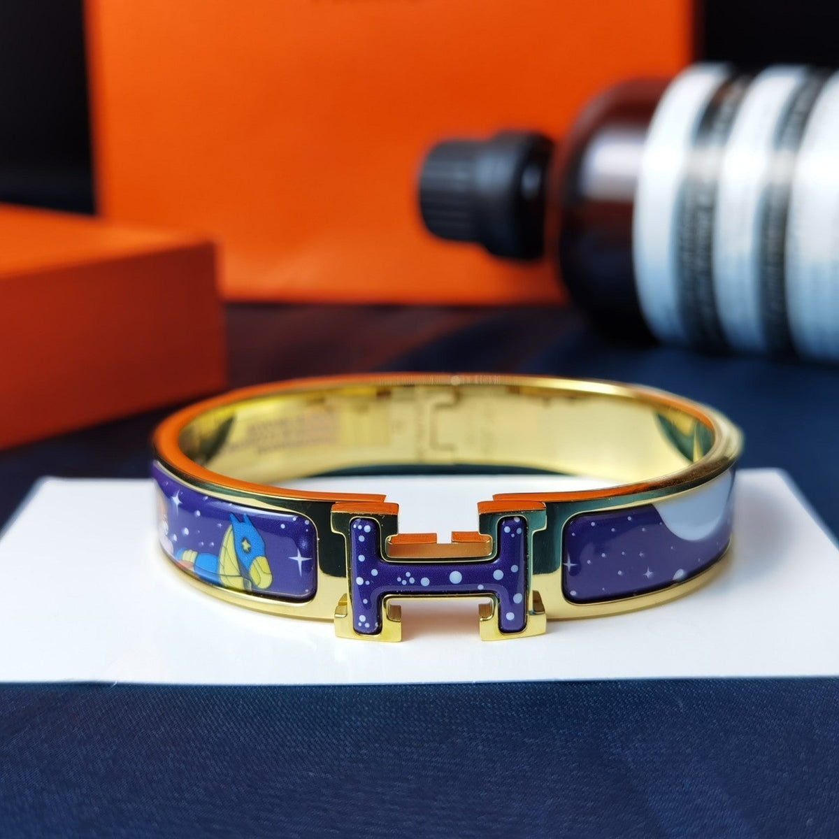 [Garvey ]H STAR AND MOON BRACELET 12MM