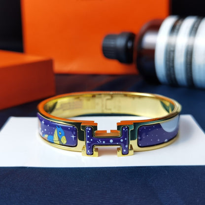 [Garvey]H STAR AND MOON BRACELET 12MM