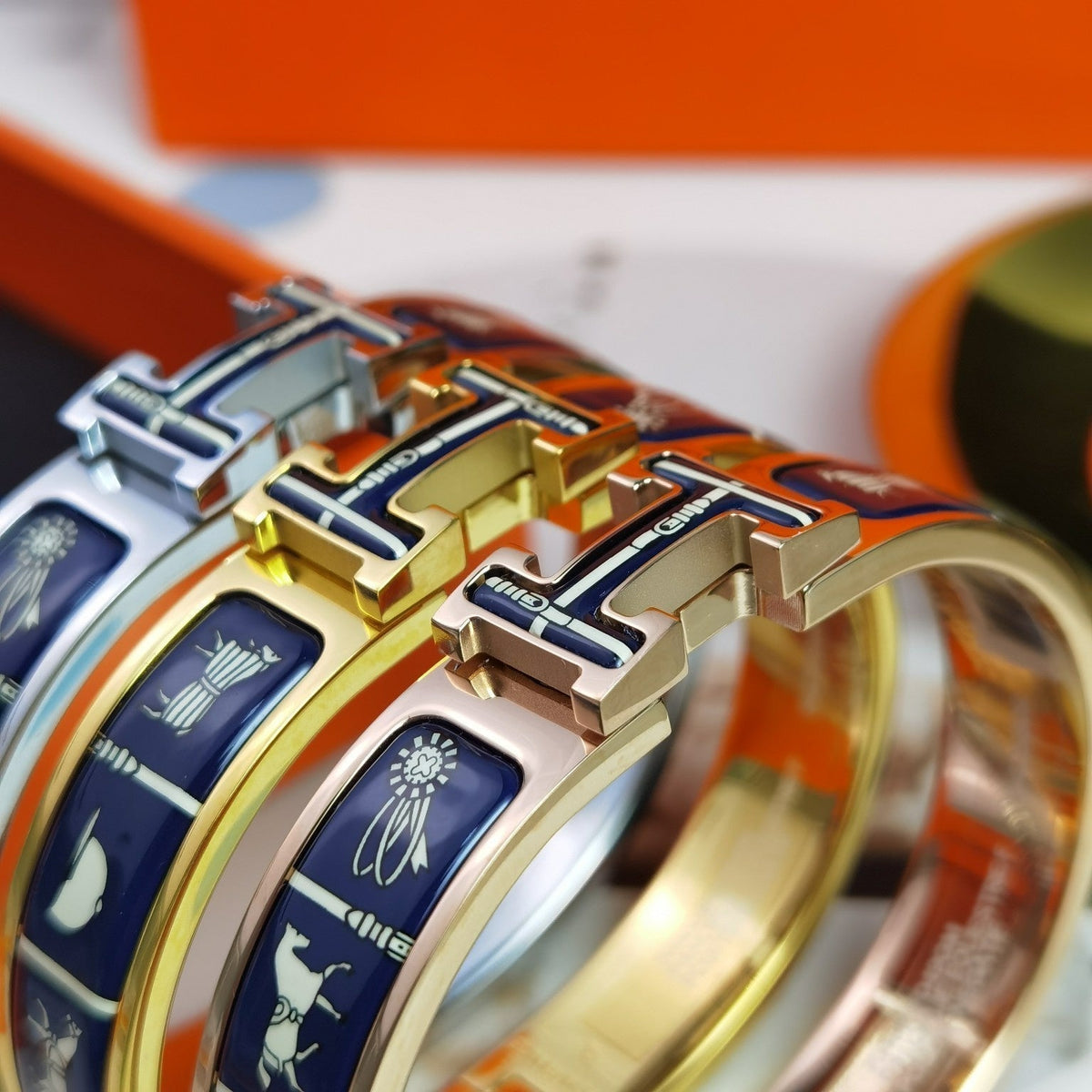 [Garvey ]H COUVERTURES DARK BLUE BRACELET