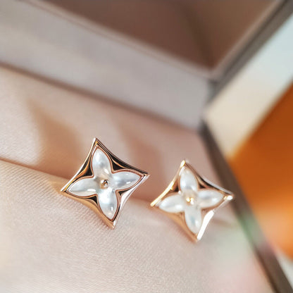 [Garvey ]STAR MOP PINK GOLD EARRINGS
