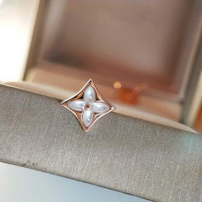 [Garvey ]STAR MOP PINK GOLD EARRINGS