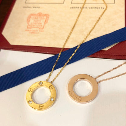 [Garvey ]LOVE NECKLACE 16MM 3 DIAMONDS