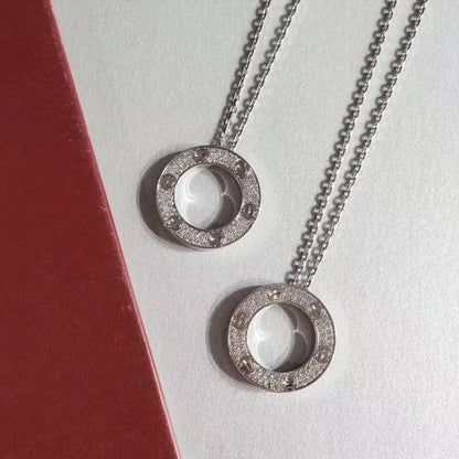 [Garvey ]LOVE NECKLACE ADJUSTABLE SILVER