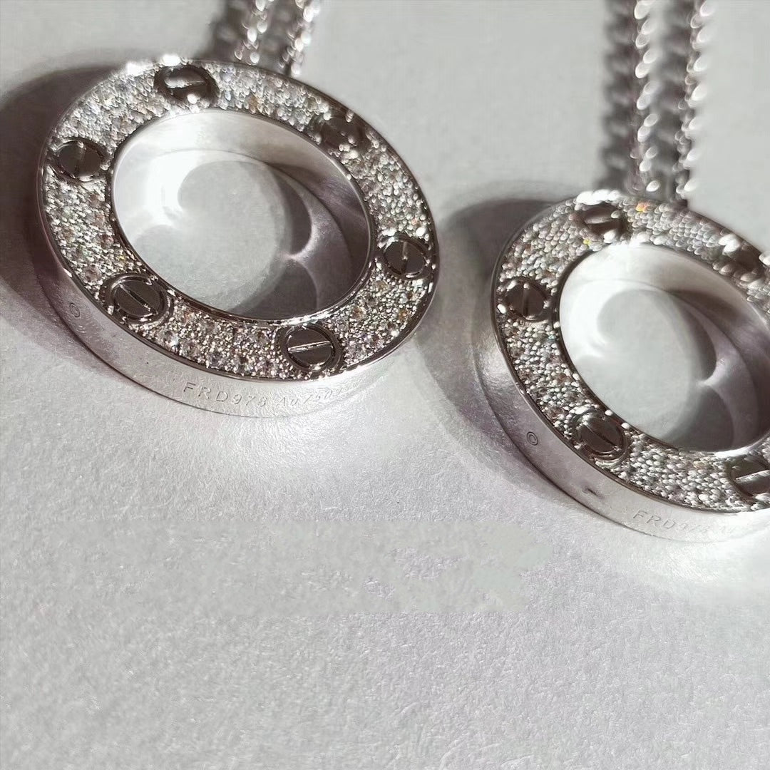 [Garvey ]LOVE NECKLACE ADJUSTABLE SILVER