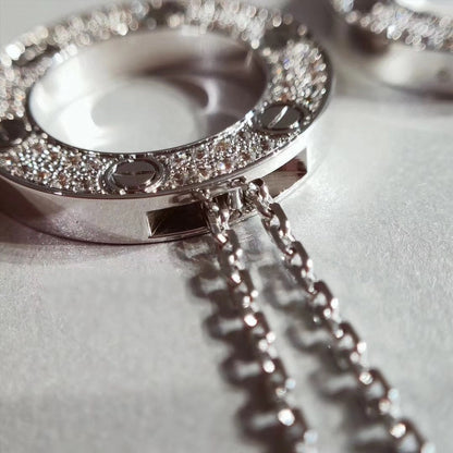 [Garvey ]LOVE NECKLACE ADJUSTABLE SILVER
