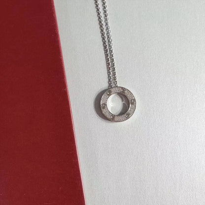 [Garvey ]LOVE NECKLACE ADJUSTABLE SILVER