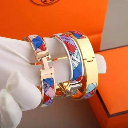 [Garvey ]H BRACELET DOTTED BORDER 12MM