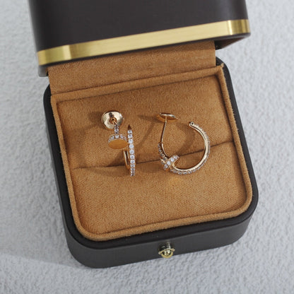 [Garvey ]JUSTE EARRINGS 12.75MM PINK GOLD DIAMOND