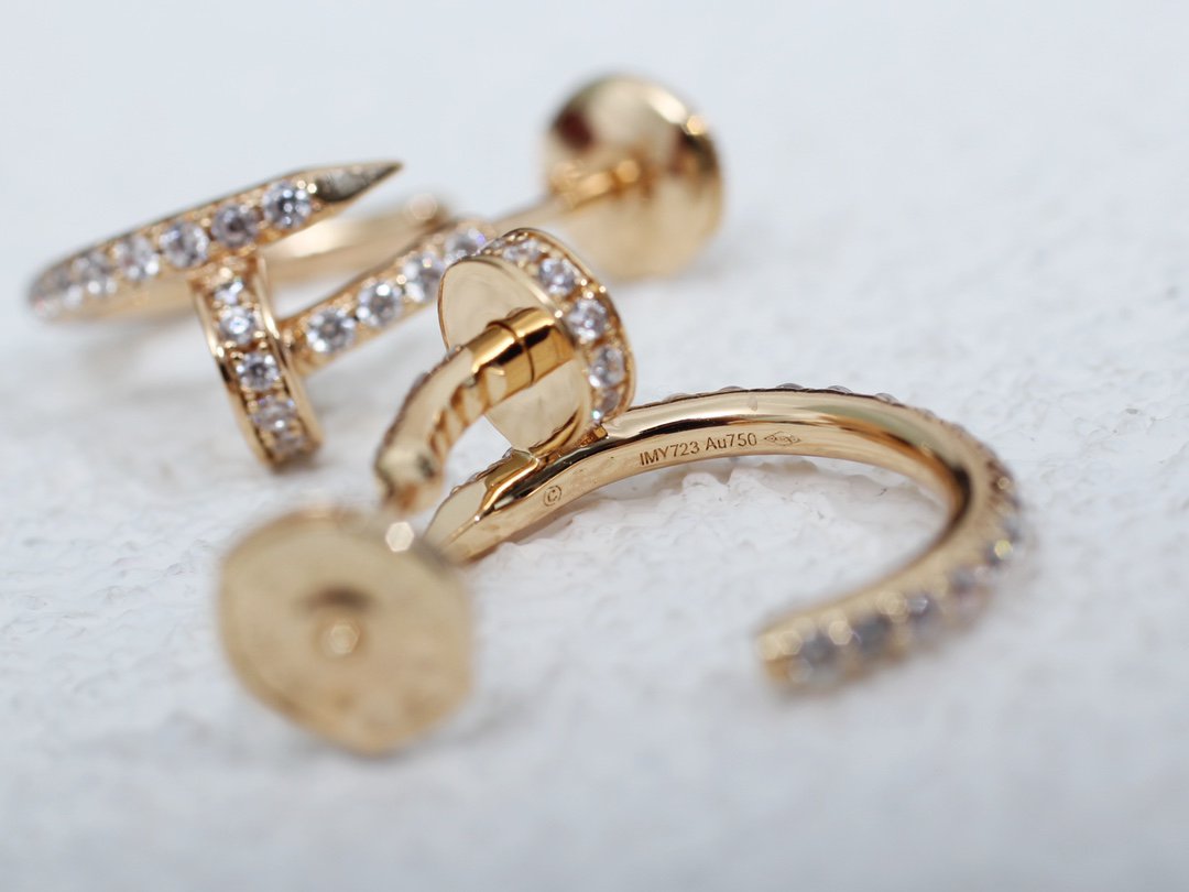 [Garvey ]JUSTE EARRINGS 12.75MM PINK GOLD DIAMOND
