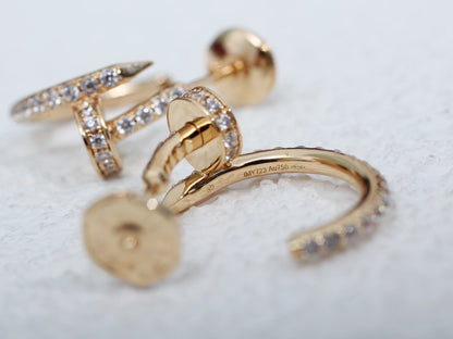 [Garvey ]JUSTE EARRINGS 12.75MM PINK GOLD DIAMOND