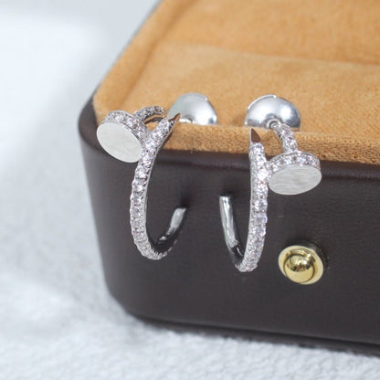 [Garvey ]JUSTE EARRINGS 12.75MM SILVER DIAMOND