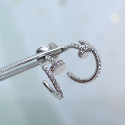 [Garvey ]JUSTE EARRINGS 12.75MM SILVER DIAMOND