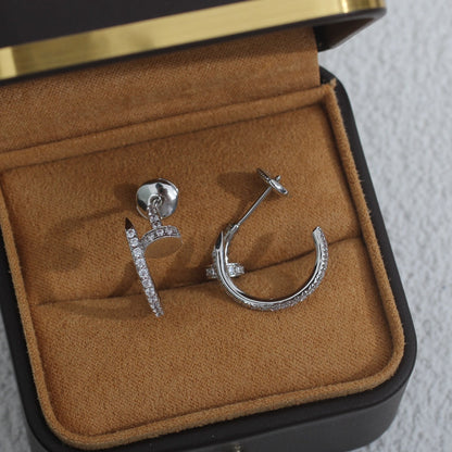 [Garvey ]JUSTE EARRINGS 12.75MM SILVER DIAMOND