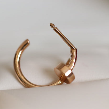 [Garvey ]JUSTE EARRINGS PINK GOLD